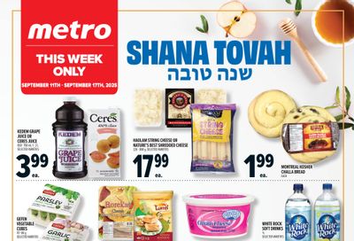 Metro (ON) Rosh Hashanah Flyer September 11 to 17