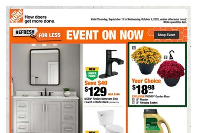 Home Depot (Atlantic) Flyer September 11 to October 1
