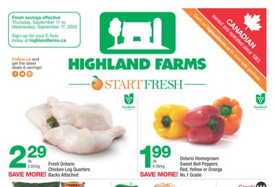 Highland Farms Flyer September 11 to 17 Highland Farms Flyer September 11 to 17