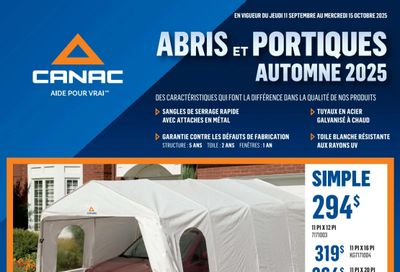 Canac Flyer September 11 to October 15