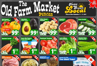 The Old Farm Market (Duncan) Flyer September 11 to 17