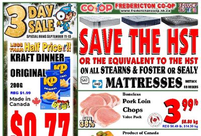 Fredericton Co-op Flyer September 11 to 17