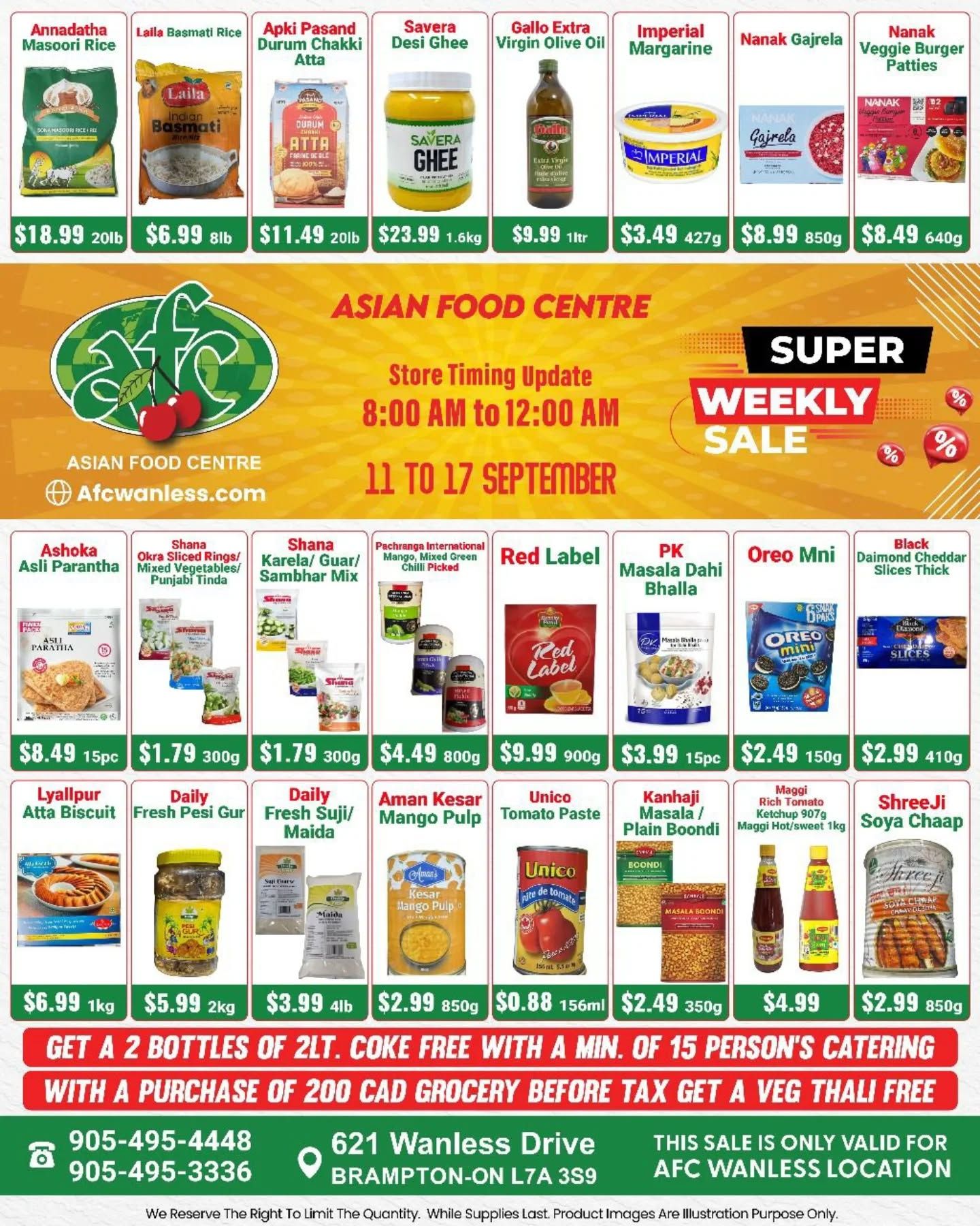 Asian Food Centre (Wanless Dr.) Flyer September 11 to 17