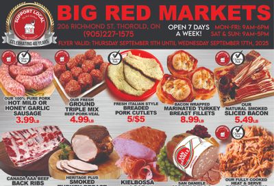 Big Red Markets Flyer September 11 to 17