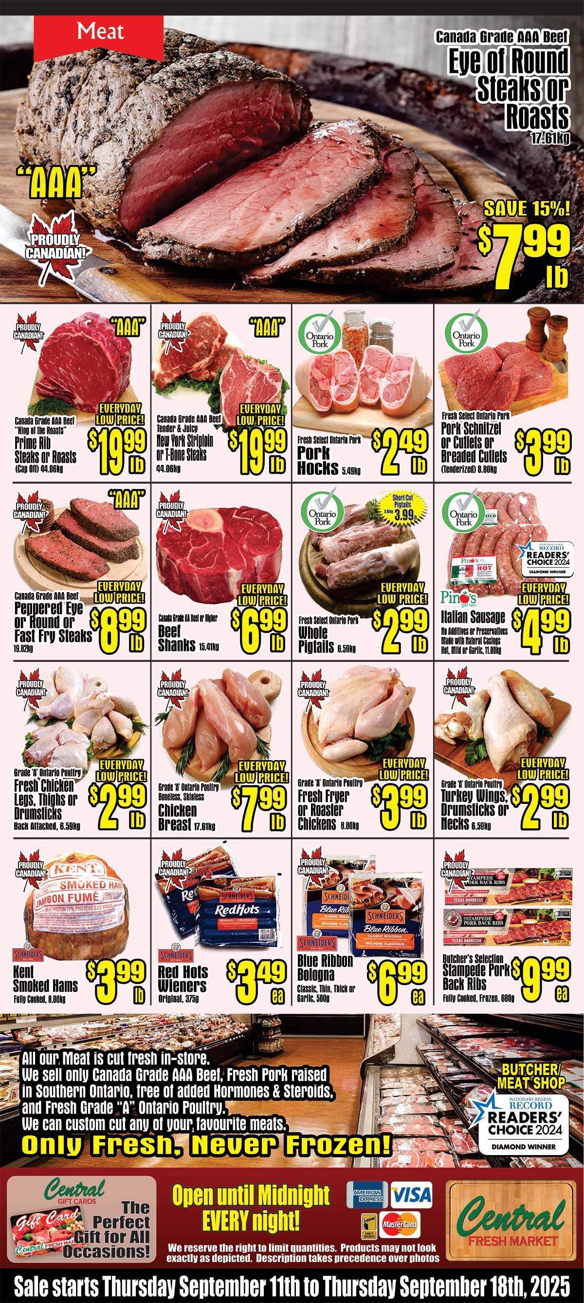 Central Fresh Market Flyer September 11 to 18