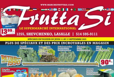 Frutta Si Flyer September 11 to 17