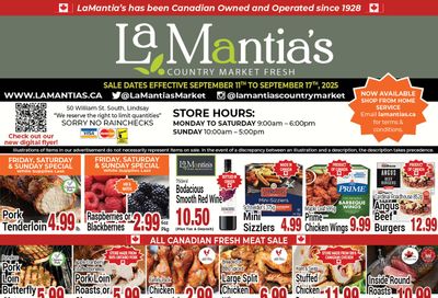 LaMantia's Flyer September 11 to 17 LaMantia's Flyer September 11 to 17