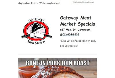 Gateway Meat Market Flyer September 11 to 17