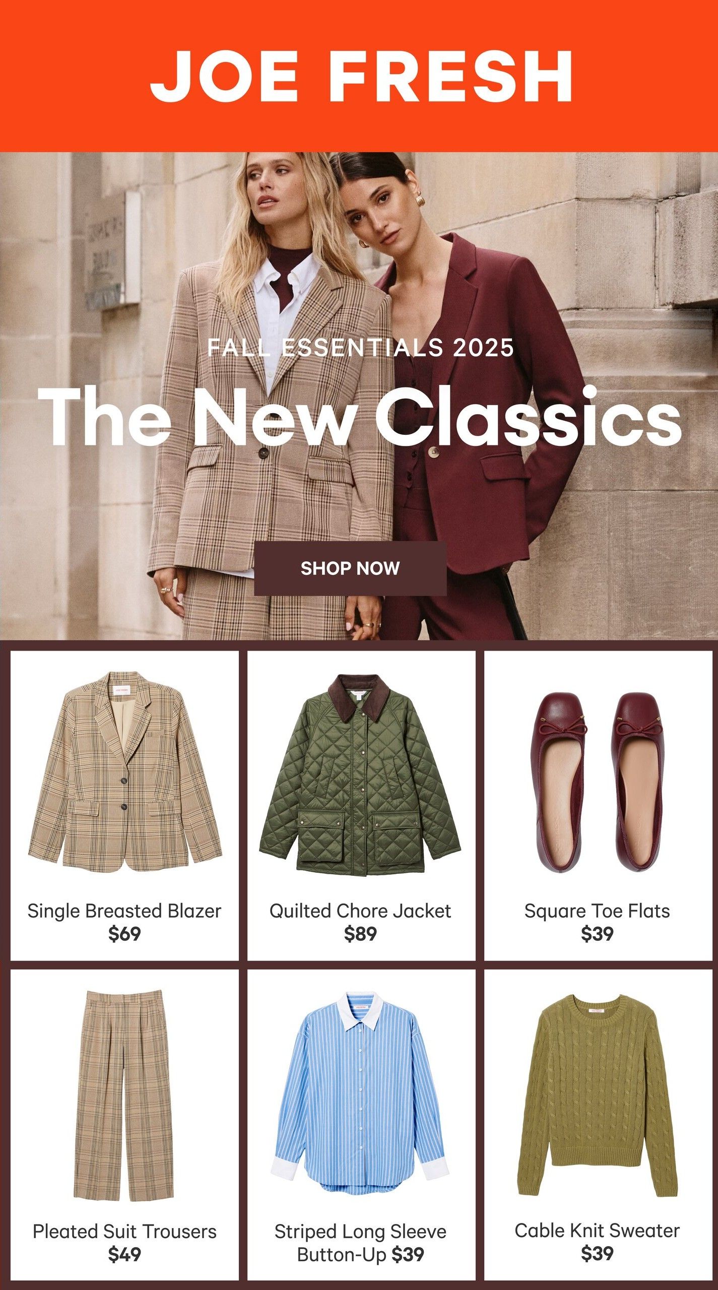 Joe Fresh Flyer September 11 to 17