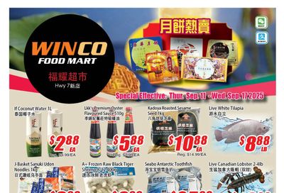 WinCo Food Mart (HWY 7) Flyer September 11 to 17 WinCo Food Mart (HWY 7) Flyer September 11 to 17