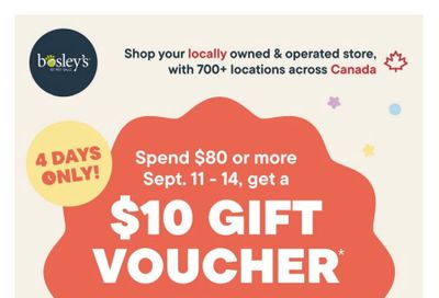 Bosley's by PetValu Flyer September 11 to 14 Bosley's by PetValu Flyer September 11 to 14