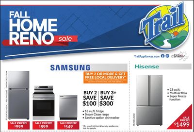 Trail Appliances (AB & SK) Flyer September 11 to 17