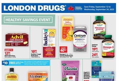 London Drugs Healthy Savings Event Flyer September 12 to 24