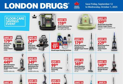 London Drugs Floor Care Savings Event Flyer September 12 to October 1