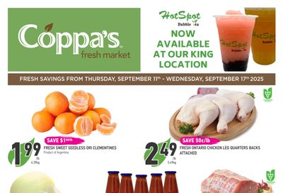 Coppa's Fresh Market Flyer September 11 to 17 Coppa's Fresh Market Flyer September 11 to 17