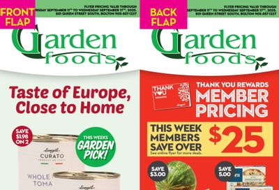 Garden Foods Flyer September 11 to 17
