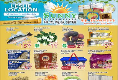 Sunny Supermarket (Leslie) Flyer September 12 to 18