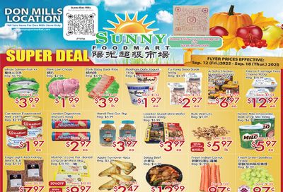 Sunny Foodmart (Don Mills) Flyer September 12 to 18