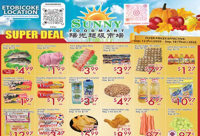 Sunny Foodmart (Etobicoke) Flyer September 12 to 18
