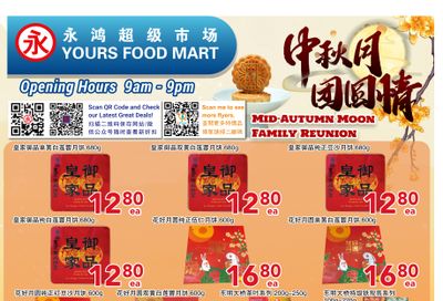 Yours Food Mart Flyer September 12 to 18 Yours Food Mart Flyer September 12 to 18