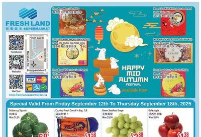 FreshLand Supermarket Flyer September 12 to 18