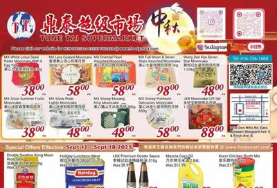 Tone Tai Supermarket Flyer September 12 to 18 Tone Tai Supermarket Flyer September 12 to 18