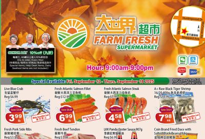 Farm Fresh Supermarket Flyer September 12 to 18 Farm Fresh Supermarket Flyer September 12 to 18