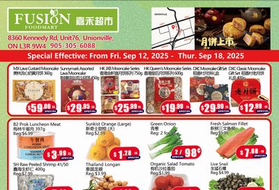 Fusion Supermarket (Unionville) Flyer September 12 to 18 Fusion Supermarket (Unionville) Flyer September 12 to 18