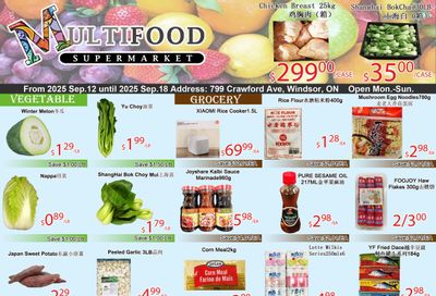 MultiFood Supermarket Flyer September 12 to 18