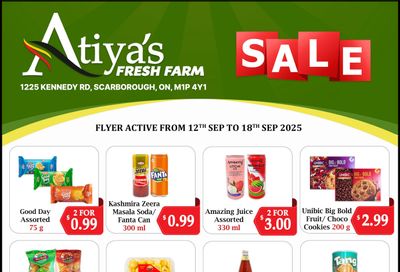 Atiya's Fresh Farm Flyer September 12 to 18 Atiya's Fresh Farm Flyer September 12 to 18