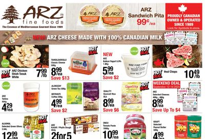 Arz Fine Foods Flyer September 12 to 18