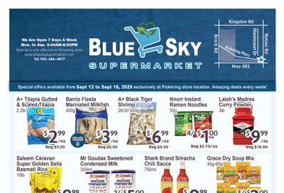 Blue Sky Supermarket (Pickering) Flyer September 12 to 18