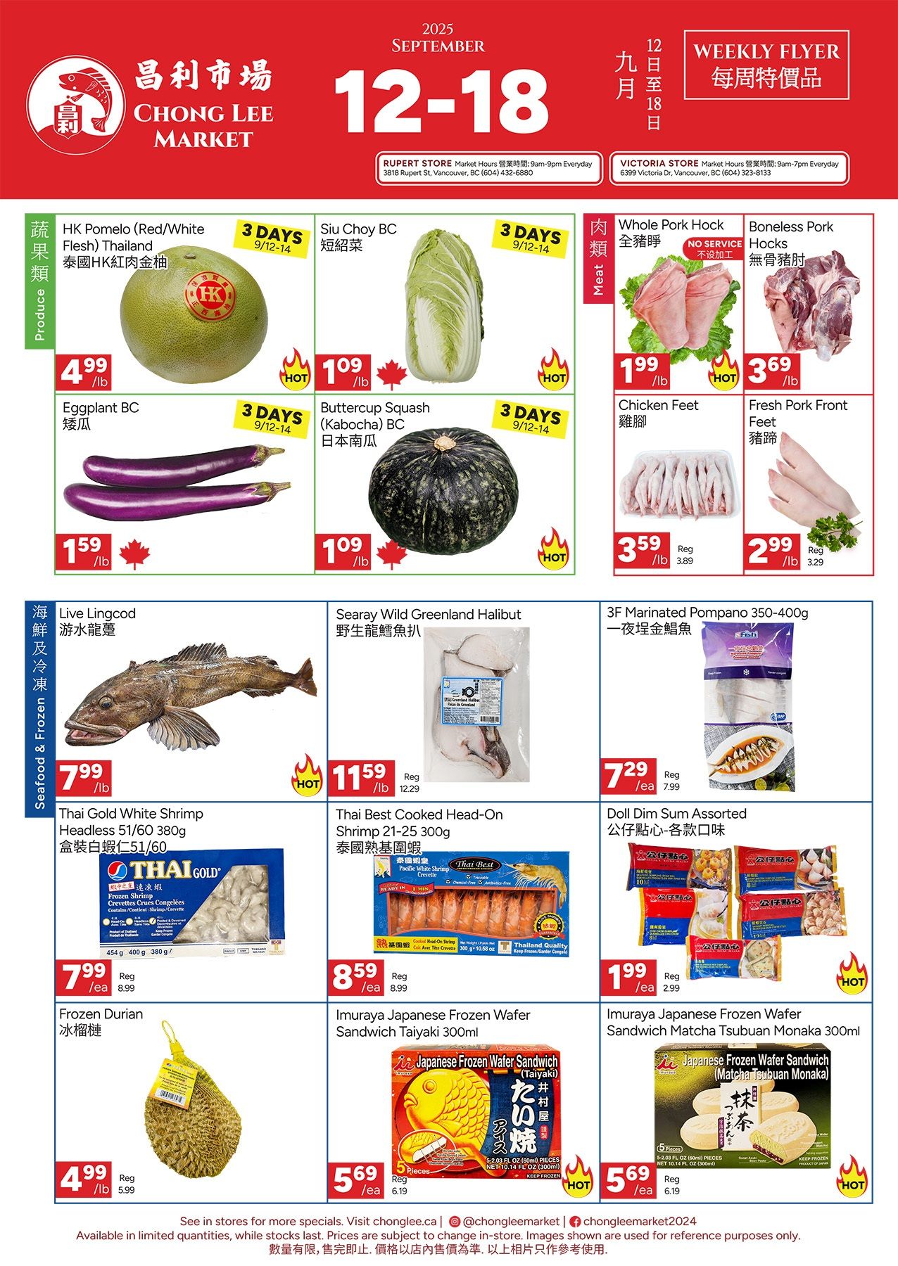 Chong Lee Market Flyer September 12 to 18