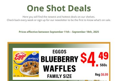 Country Traditions One-Shot Deals Flyer September 11 to 18