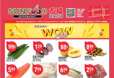Sunfood Supermarket Flyer September 12 to 18