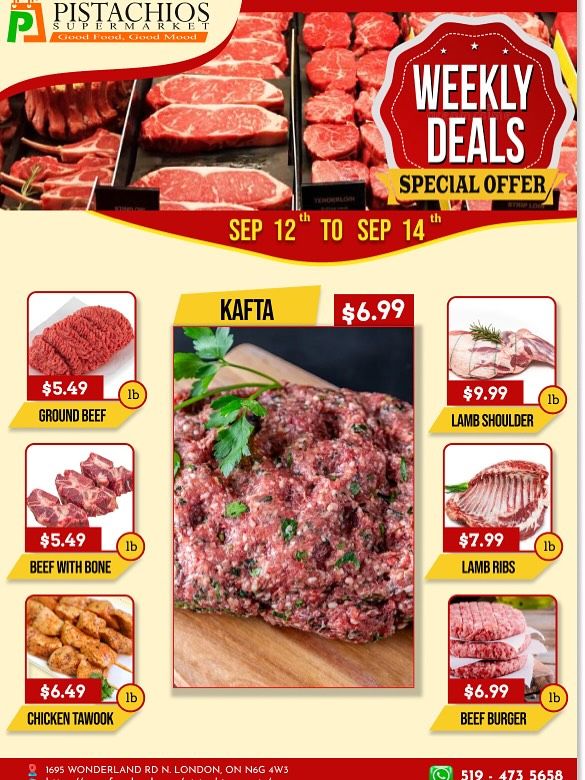 Pistachios Supermarket Flyer September 12 to 17
