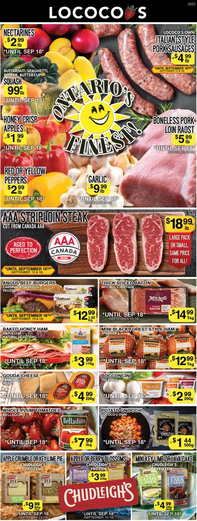 Lococo's Flyer September 15 to 18
