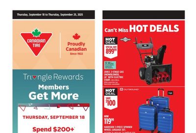 Canadian Tire (West) Flyer September 18 to 25