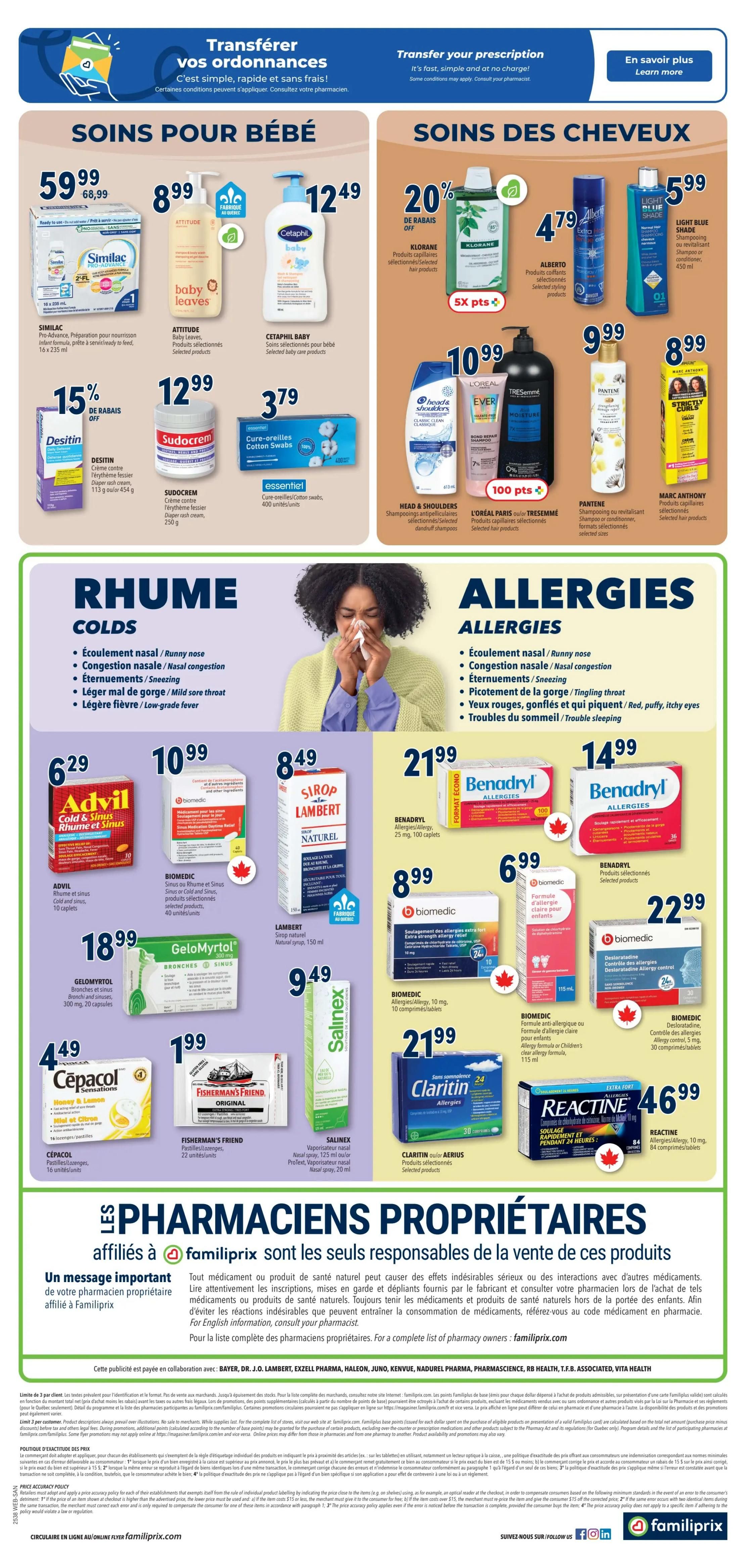 Familiprix Sante Flyer September 18 to 24