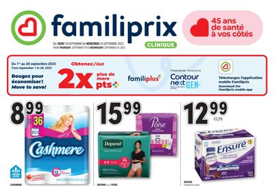 Familiprix Clinique Flyer September 18 to 24