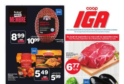 Coop IGA (QC) Flyer September 18 to 24