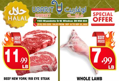 Ugarit Market Flyer September 16 to 22 Ugarit Market Flyer September 16 to 22