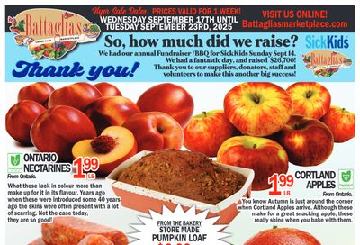 Battaglia's Marketplace Flyer September 17 to 23
