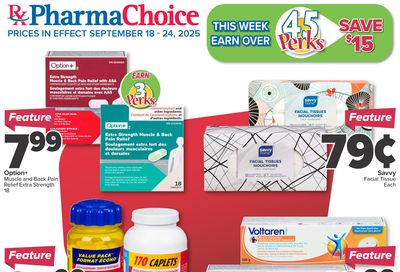 PharmaChoice Health Centre Flyer September 18 to 24