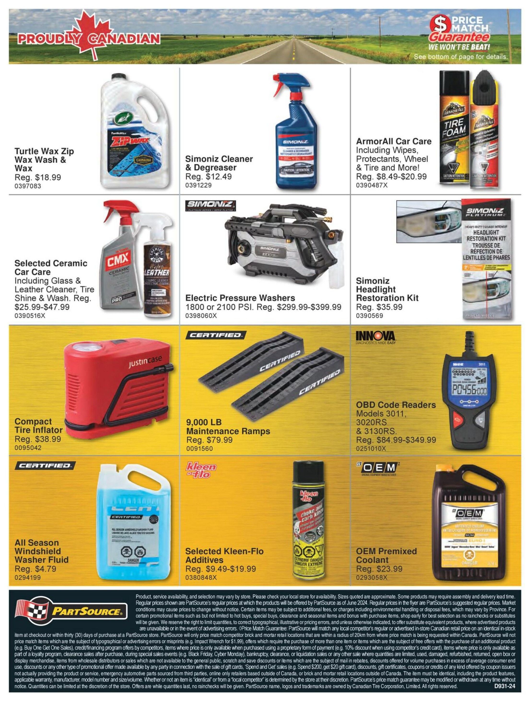 PartSource Flyer September 18 to October 1