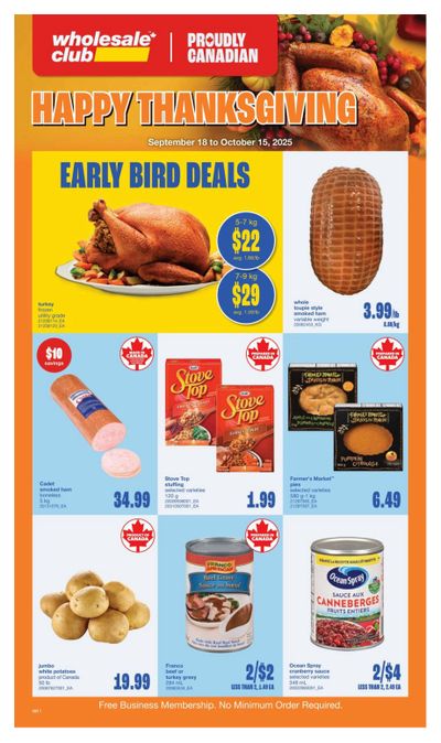 Wholesale Club (ON) Flyer September 18 to October 15