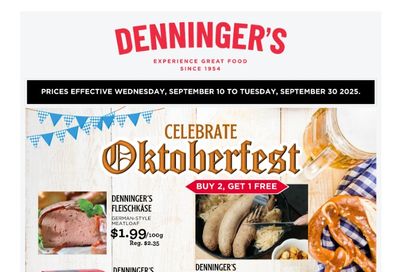 Denninger's Monthly Flyer September 10 to 30