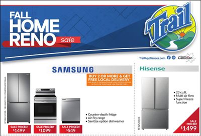 Trail Appliances (AB & SK) Flyer September 18 to 21