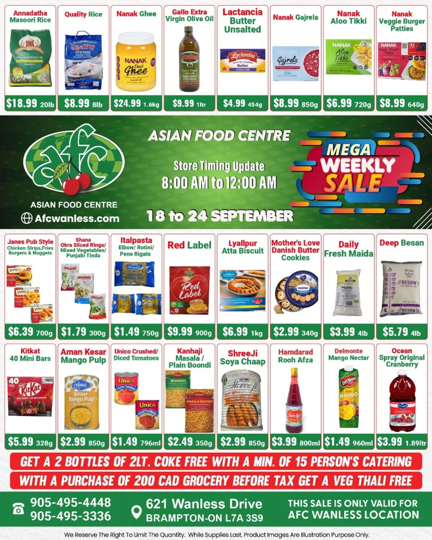 Asian Food Centre (Wanless Dr.) Flyer September 18 to 24