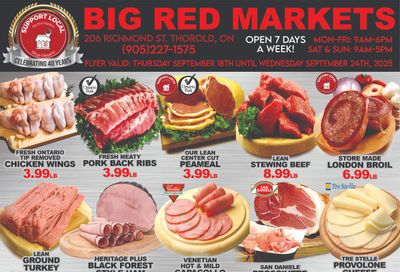 Big Red Markets Flyer September 18 to 24